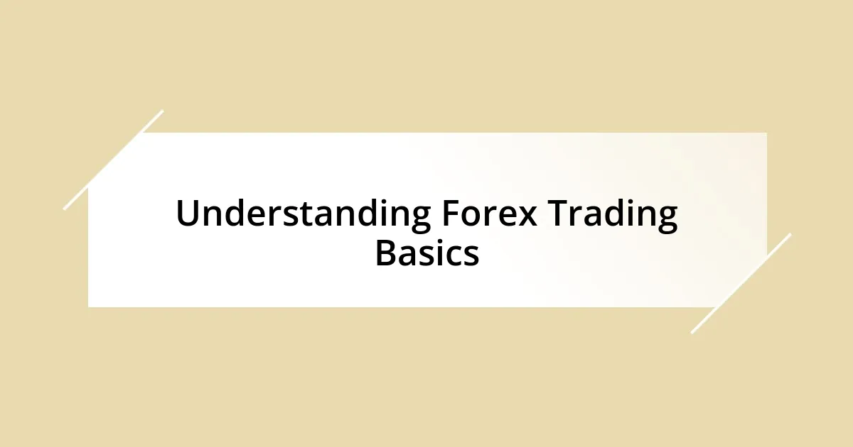 Understanding Forex Trading Basics